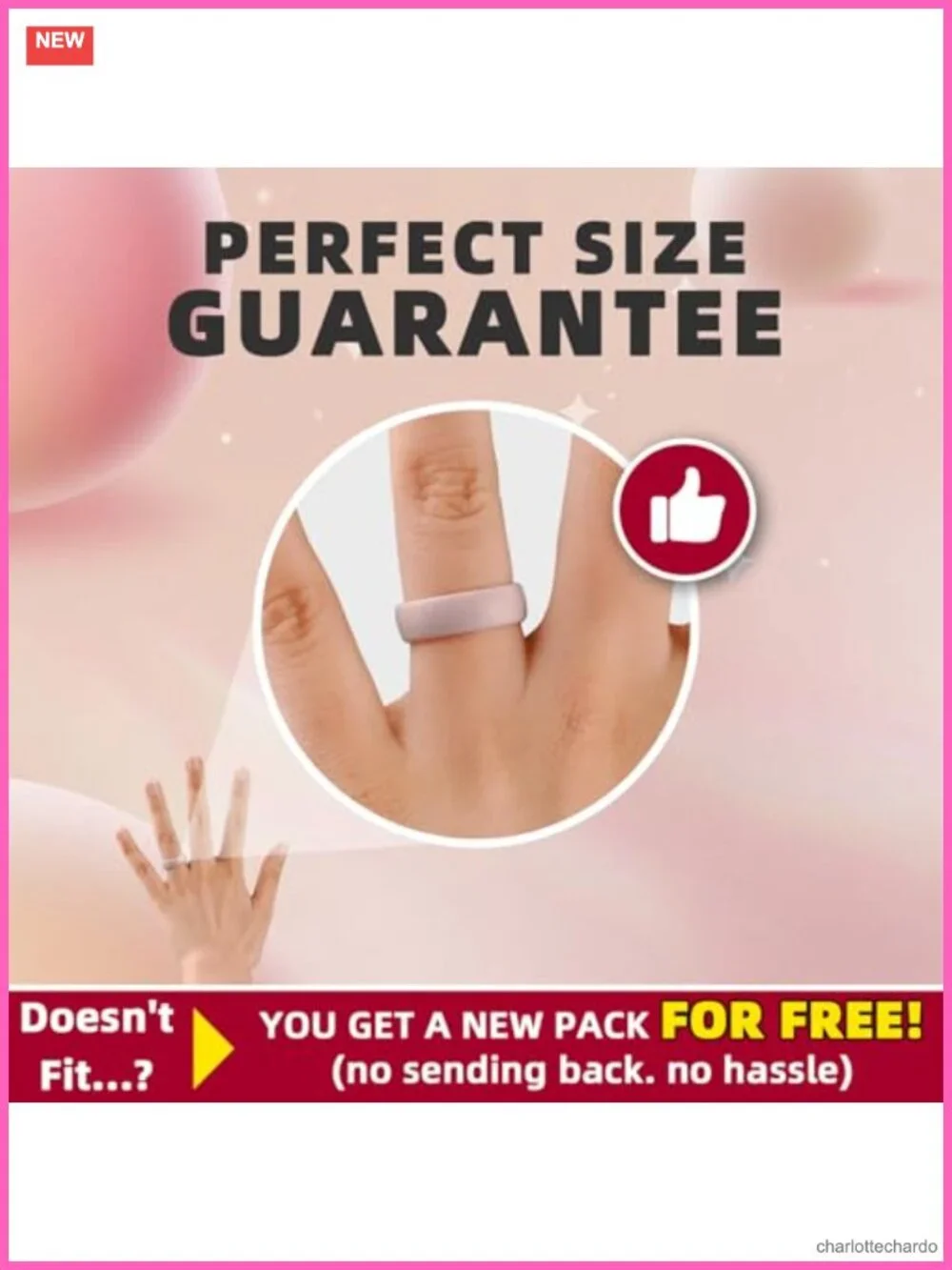 Silicone Promise Rings Set Breathable Ergonomic Multipack